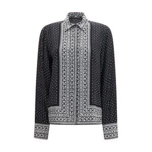 Ermanno Scervino Women Scarf-Print Shirt With Crystals